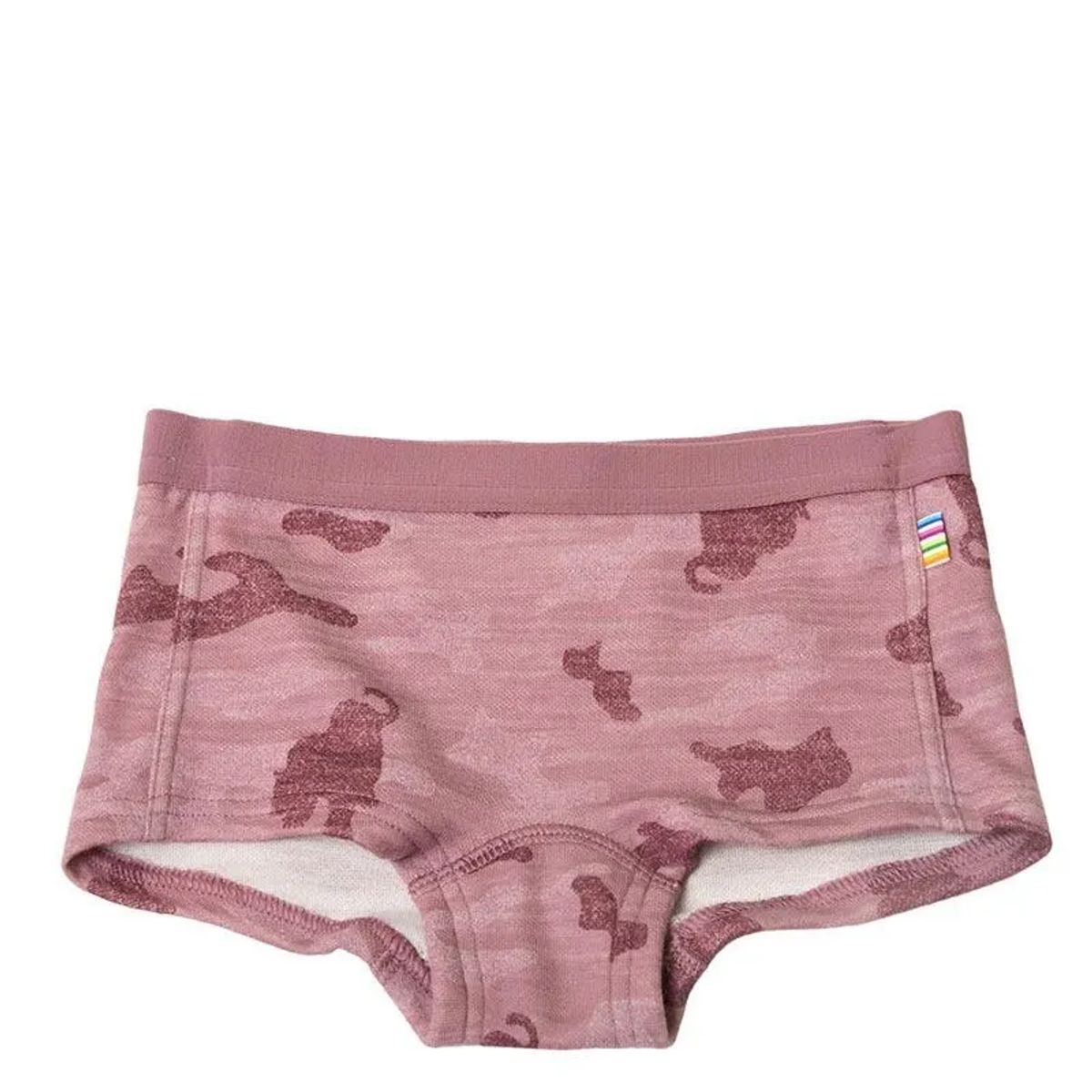 Hipster i fin rosa uld-bambus med panterprint