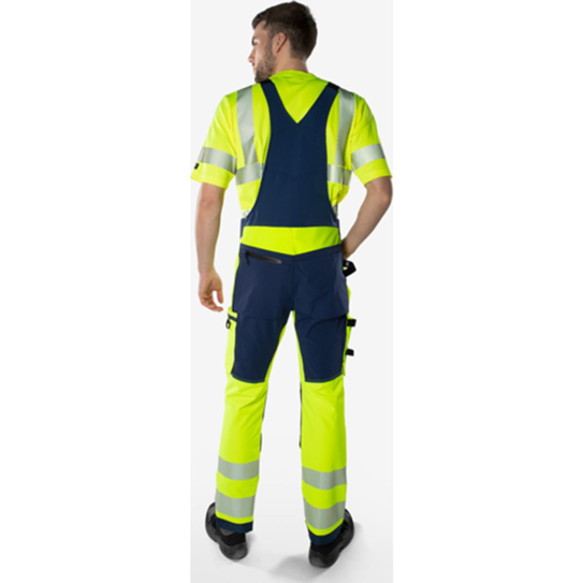 HIVIS GREEN STRETCH OVERALLS K