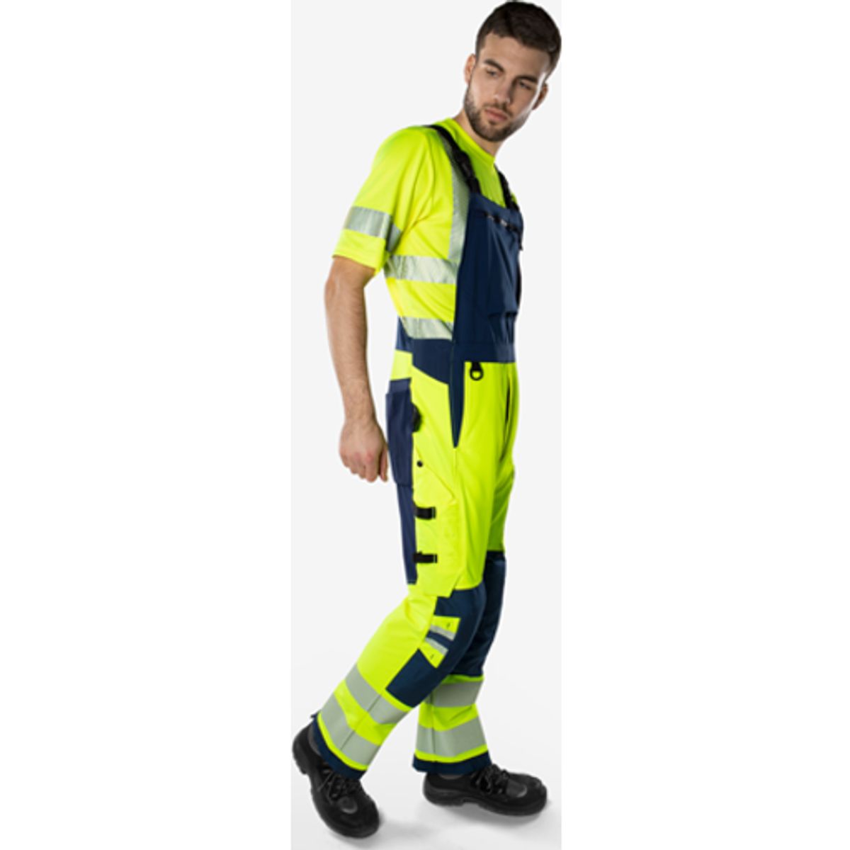 HIVIS GREEN STRETCH OVERALLS K