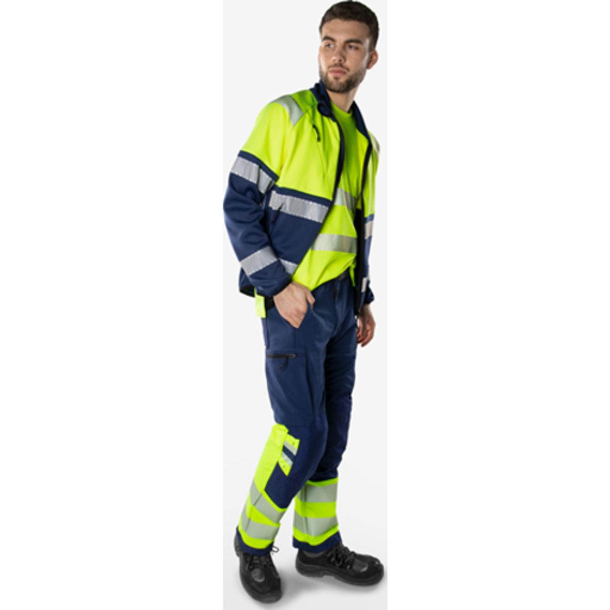 HIVIS GREEN STRETCHBUKS KLASSE