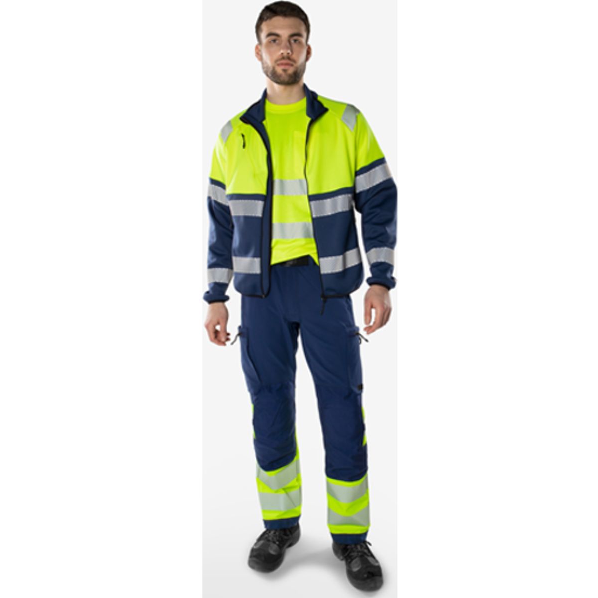 HIVIS GREEN STRETCHBUKS KLASSE