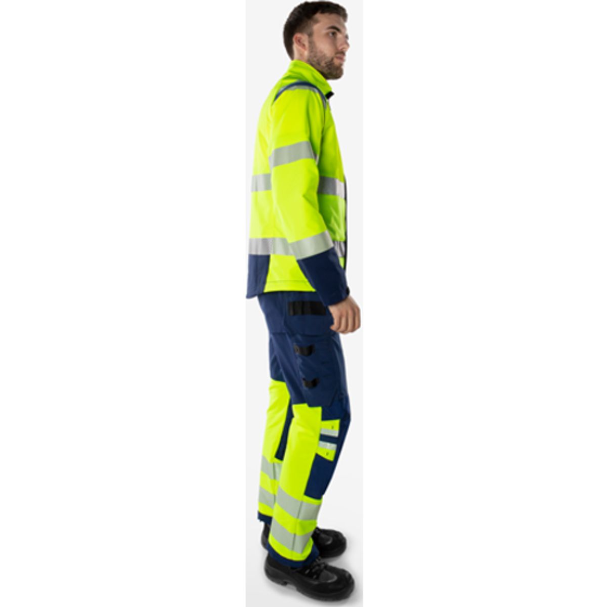 HIVIS GREEN STRETCHJAKKE KLASS