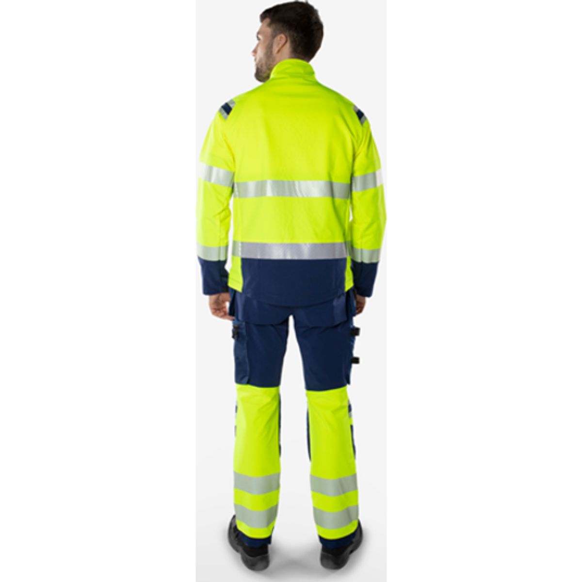 HIVIS GREEN STRETCHJAKKE KLASS