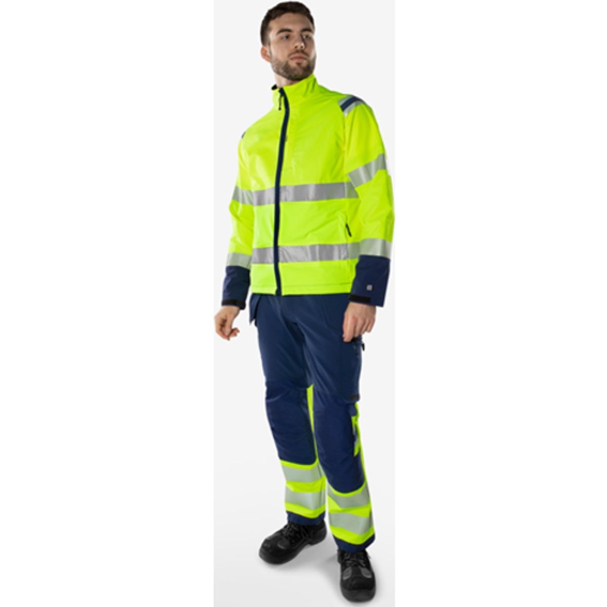 HIVIS GREEN STRETCHJAKKE KLASS