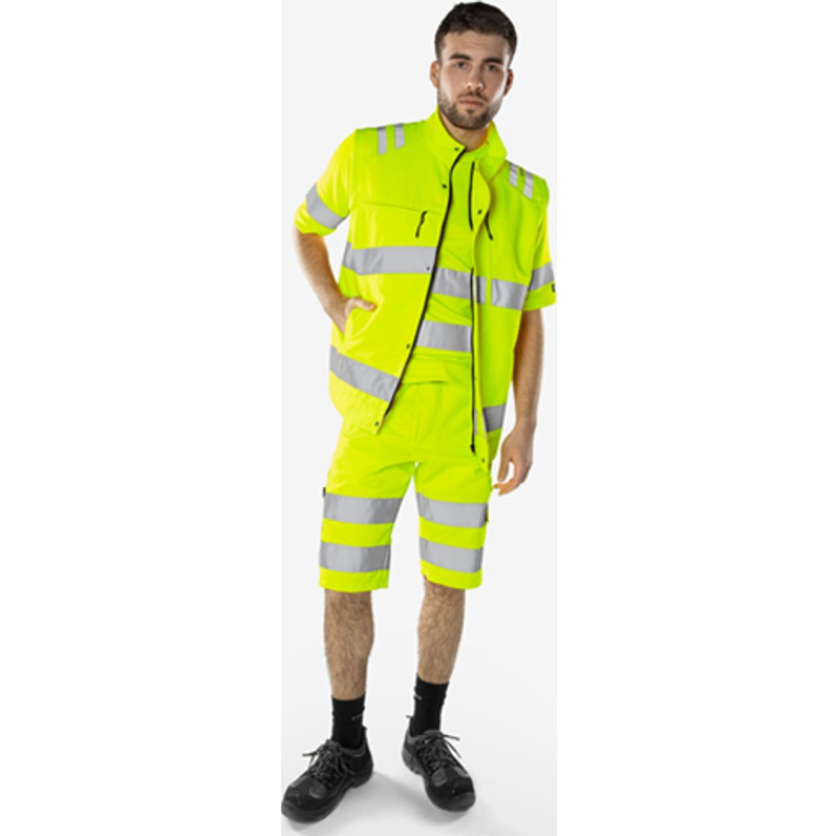 HIVIS GREEN VEST KL.2 5067 GPL