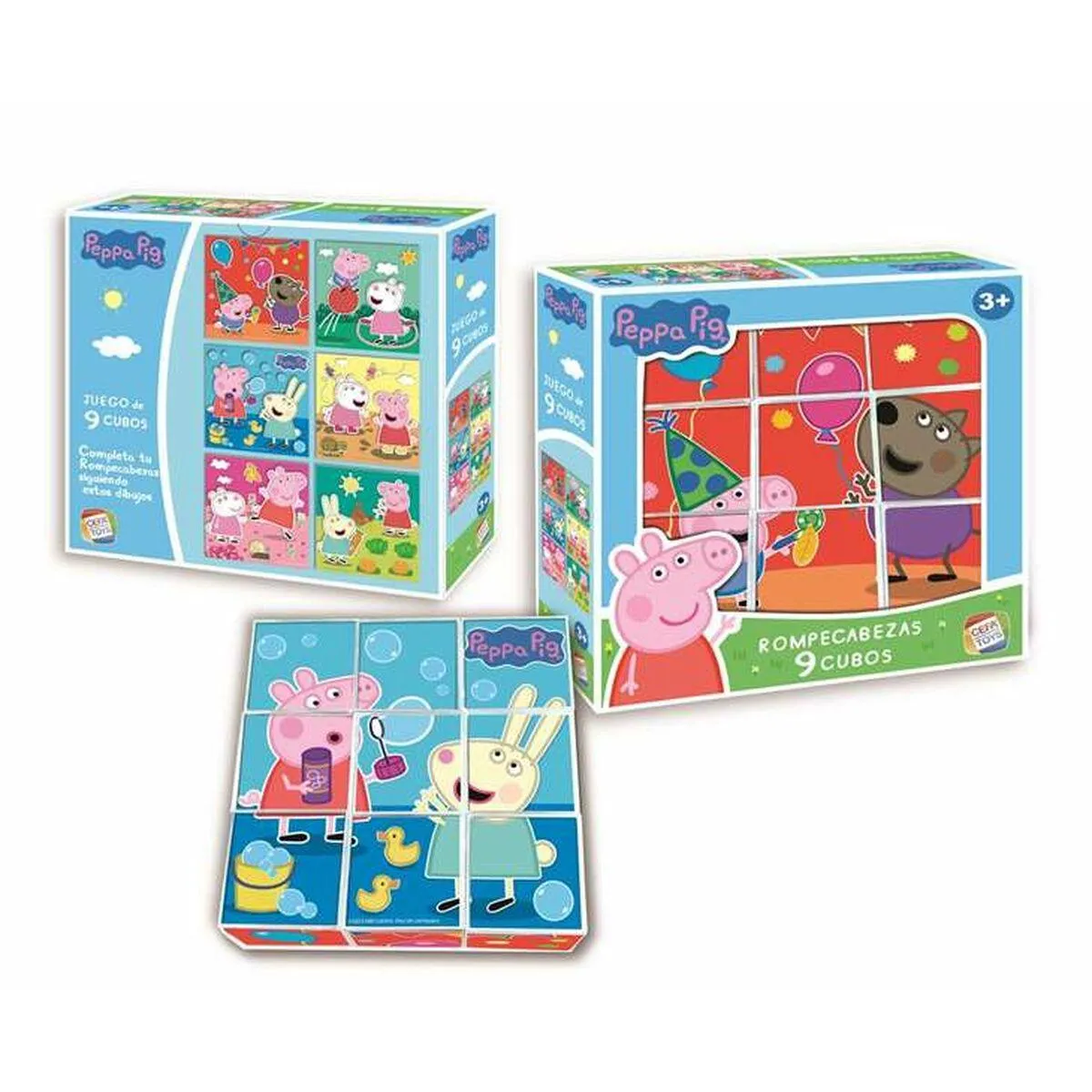 Hjernevrider Peppa Pig 9 Dele 20 x 20 x 5 cm