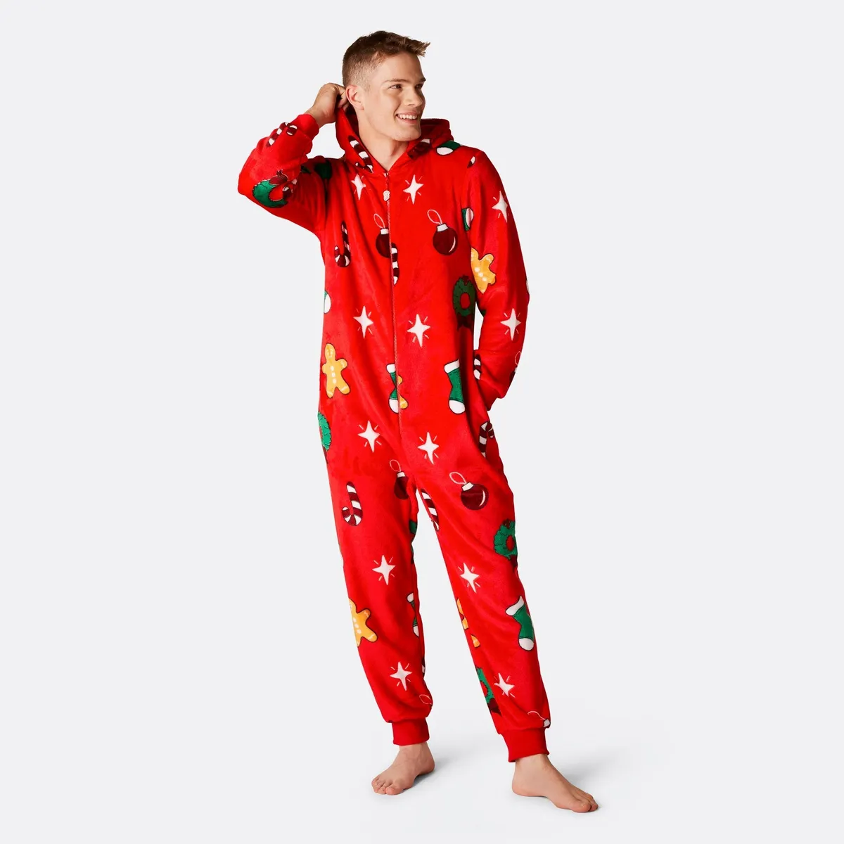 Hohoho Rød Onesie Herre