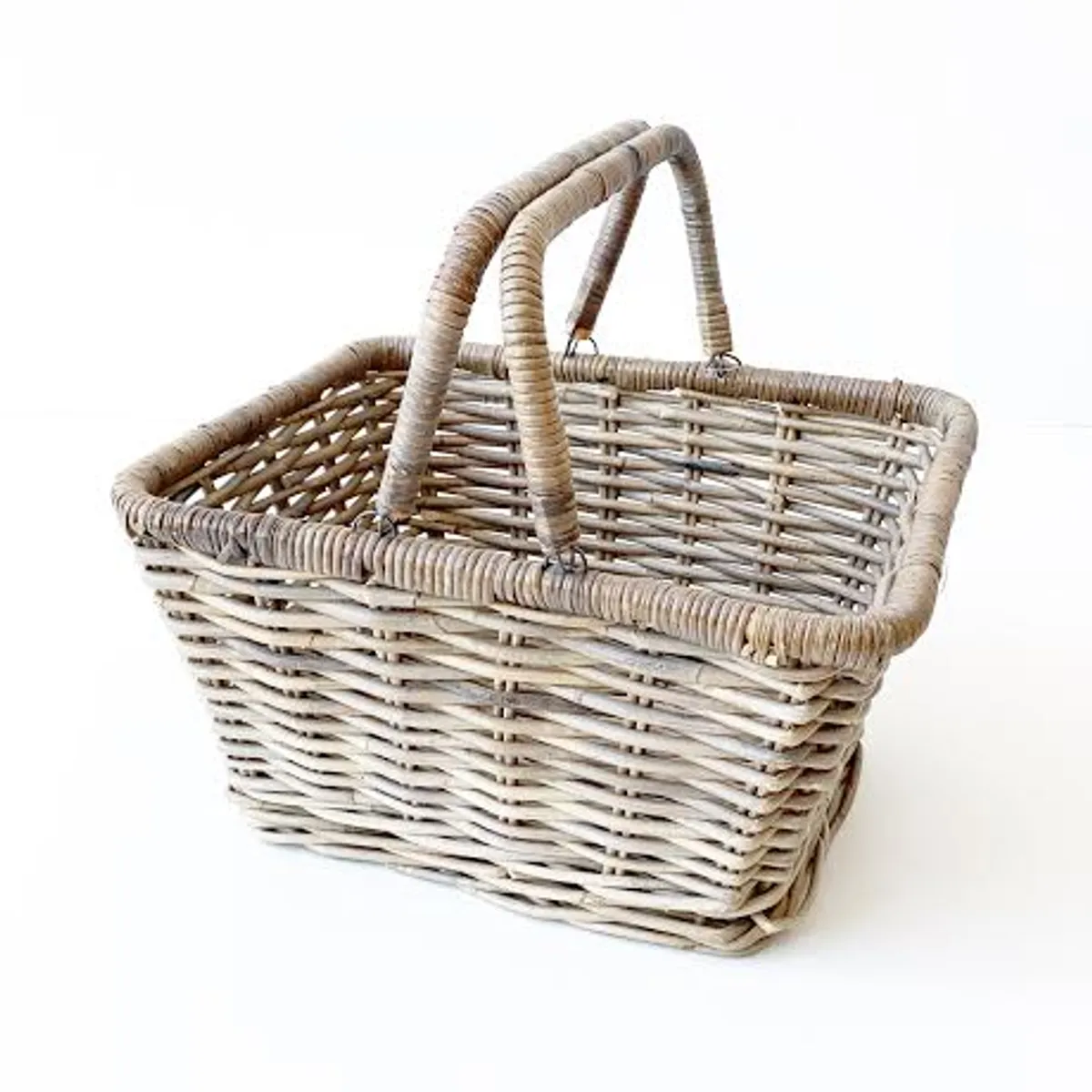 Hollænderkurv med hanke | Kubu rattan | 46x37xH24 cm