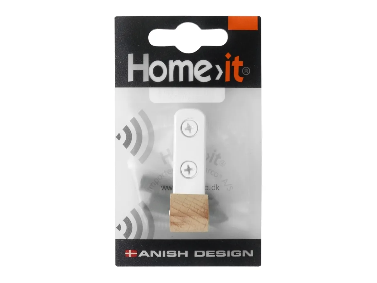 Home>It® Enkelt Knag 1,5 × 5,5 X 5 Cm Bøgetræ Hvid