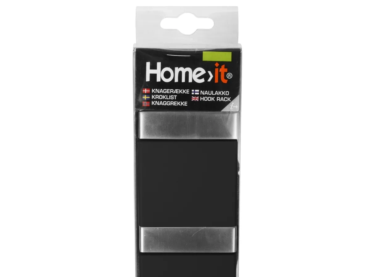 Home>It® Flex Knagerække Med 4 Knage 31,6 × 2,2 X 7,2 Cm Sort