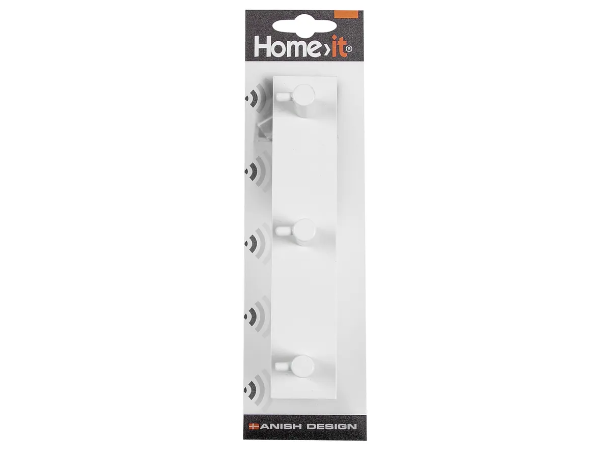 Home>It® Knagerække Med 3 Knage 20 × 4 X 4 Cm Hvid