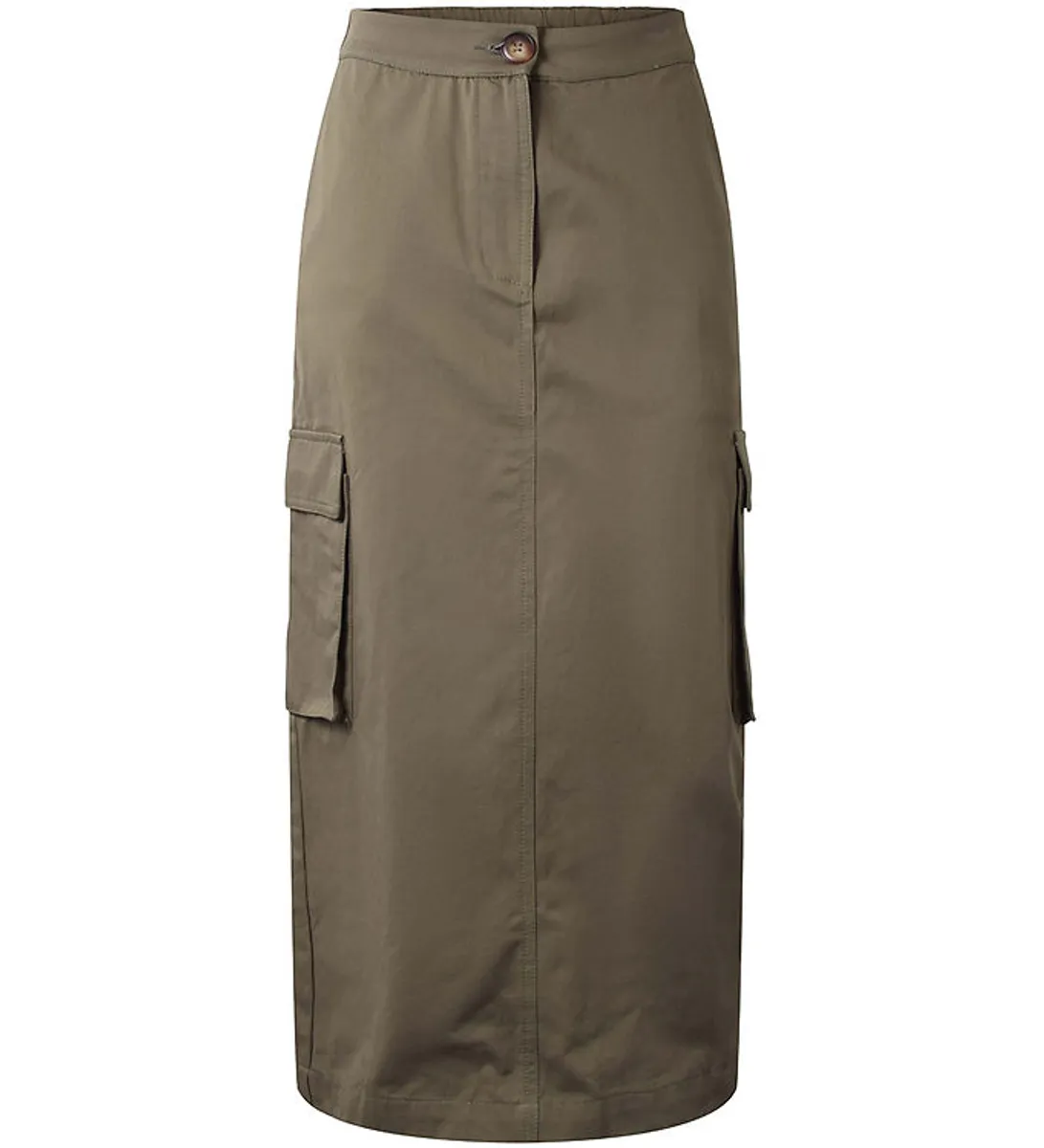 Hound Nederdel - Long Cargo Skirt - Army Green