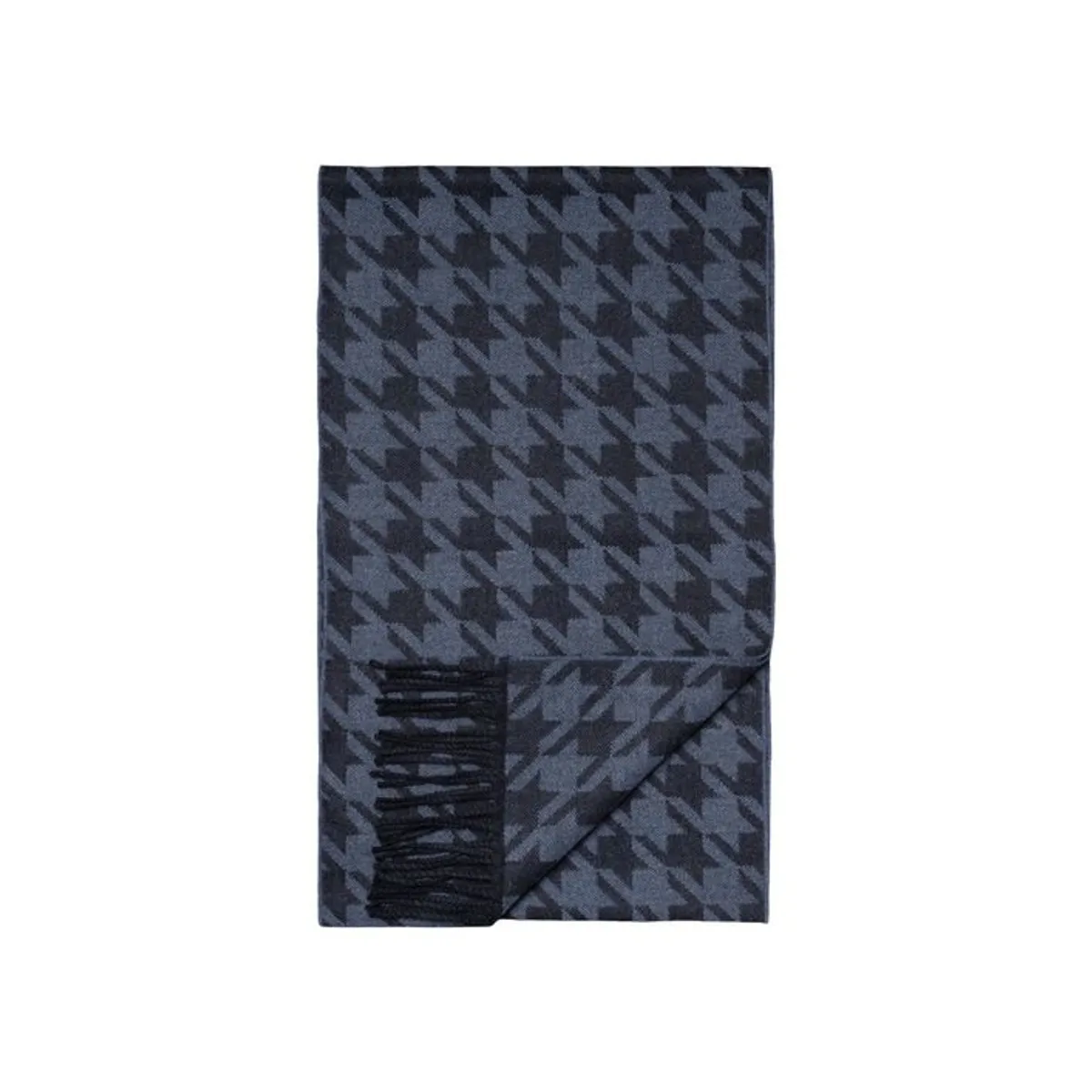 Houndstooth Merino Wool Scarf