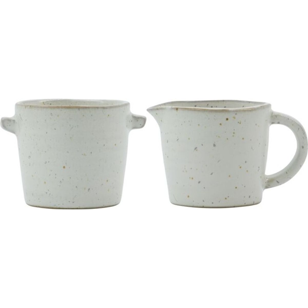 House Doctor - Milk And Sugar Set, Pion, Grey/white (206260340)