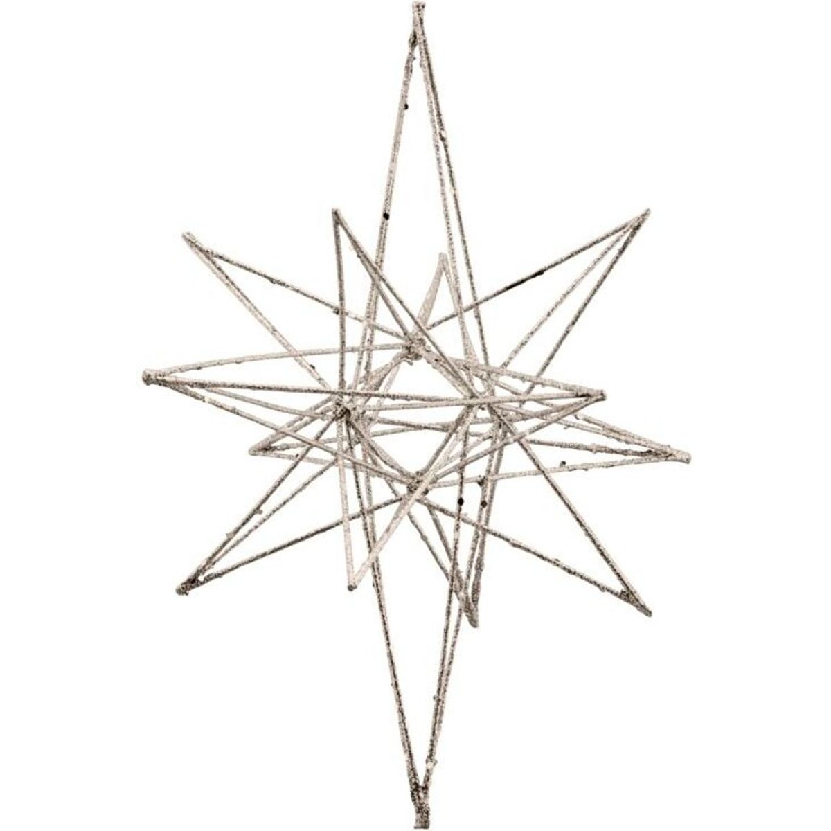 House Doctor - Star Juleornamenter Champagne - 25 Cm