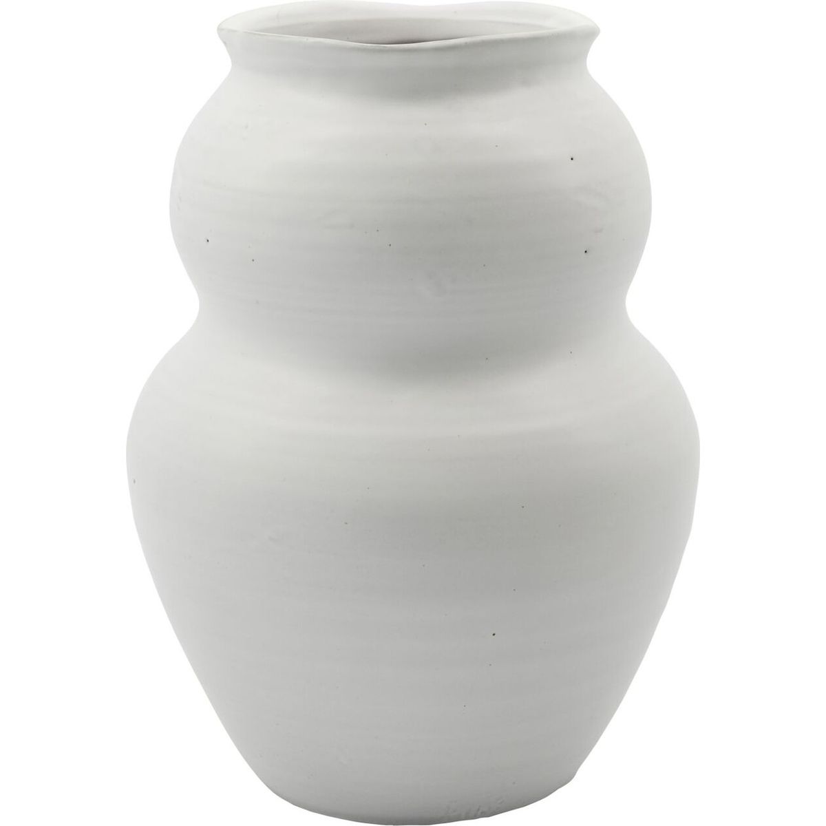 House Doctor - Vase - Juno - Keramik - Hvid - 22,5 Cm