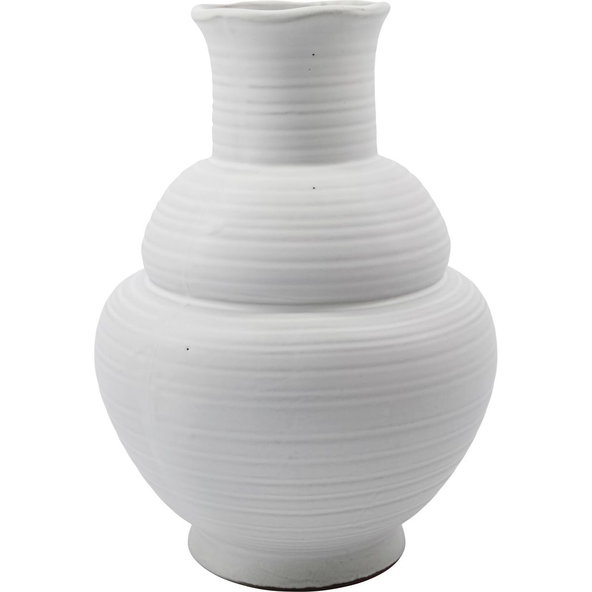 House Doctor - Vase - Liva - Keramik - Hvid - 29 Cm