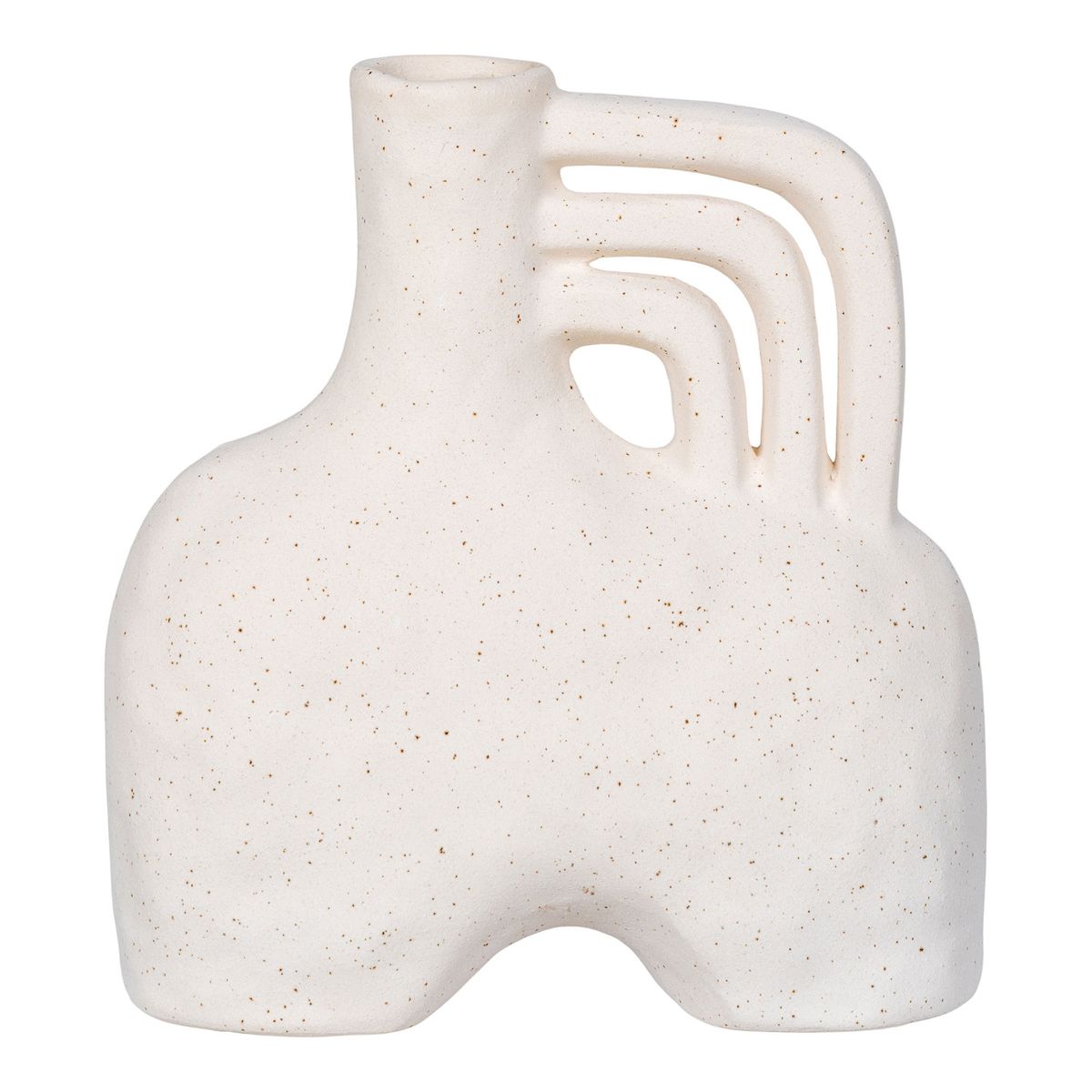 HOUSE NORDIC Vase, keramik, beige, 18,5x8x19,5 cm