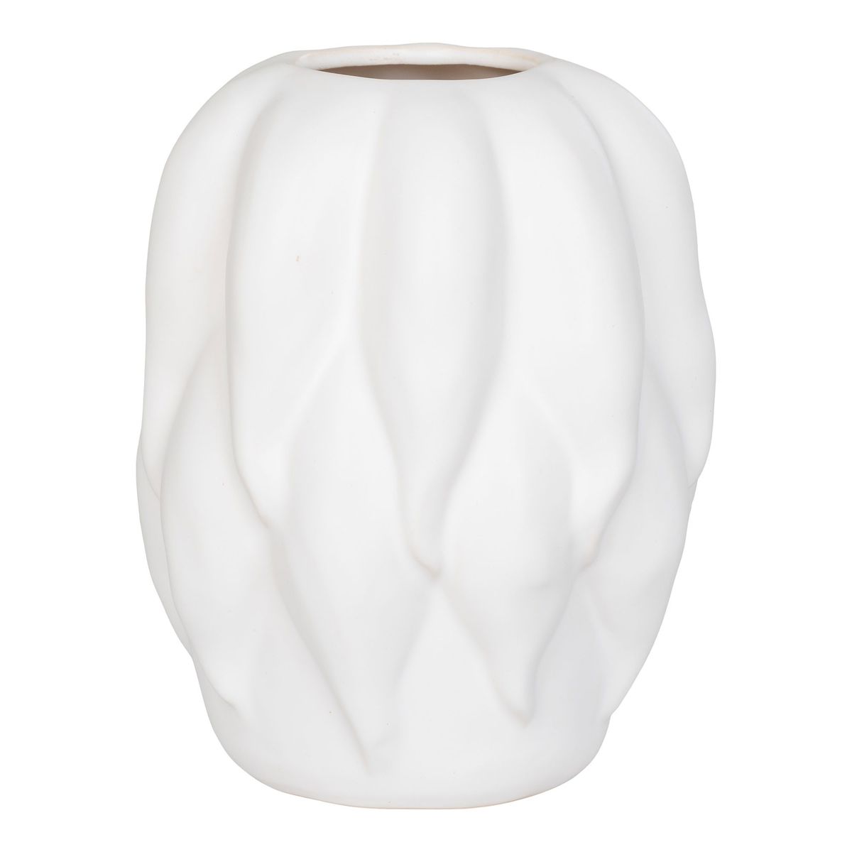 HOUSE NORDIC Vase, keramik, beige, 19,5x19,5x26 cm