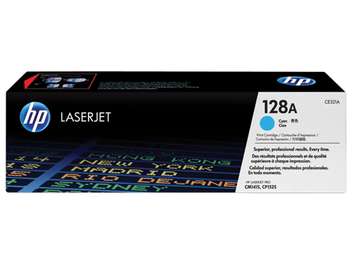 HP 128A - CE321A Toner Original Cyan 1300 sider