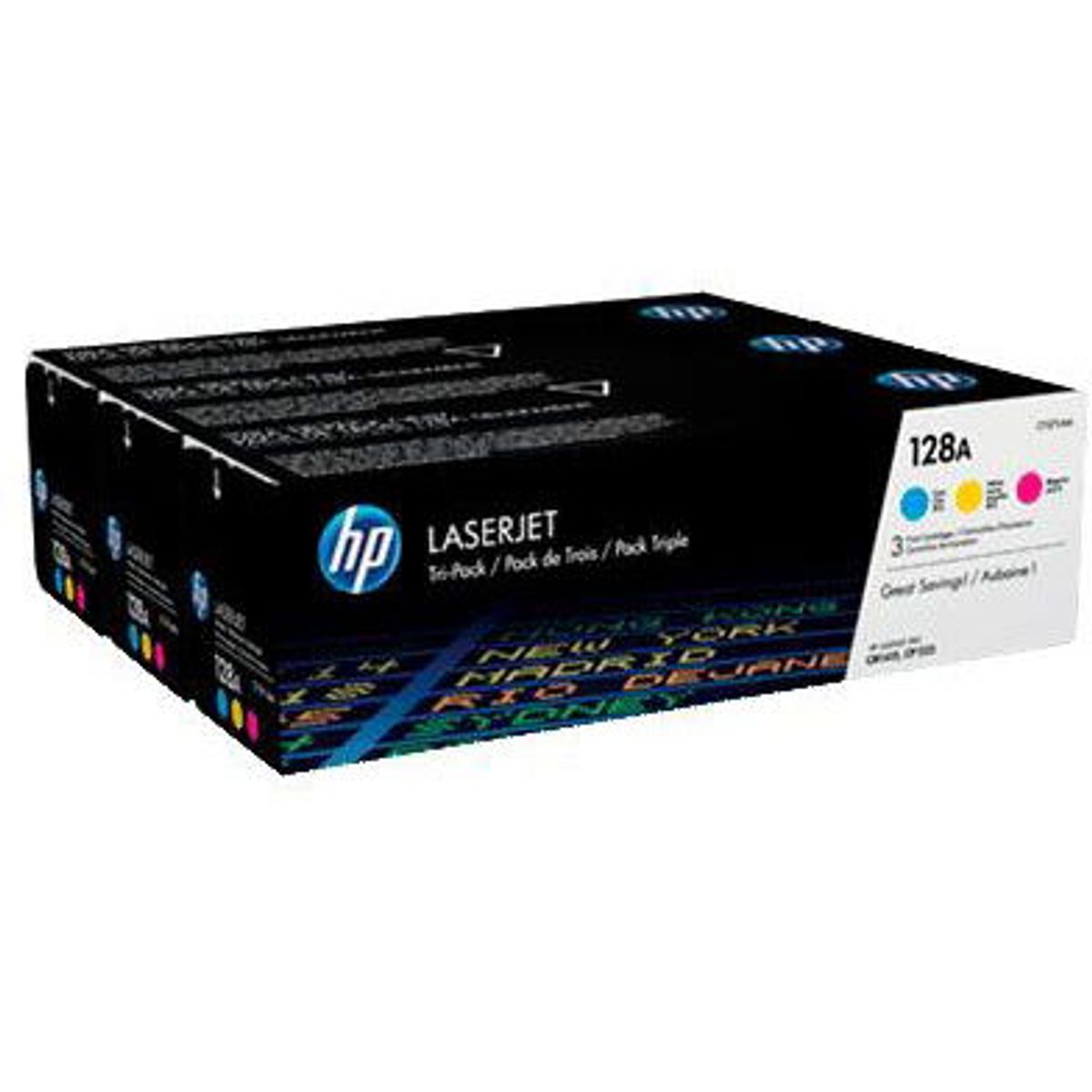 HP 128A toner flerfarvet