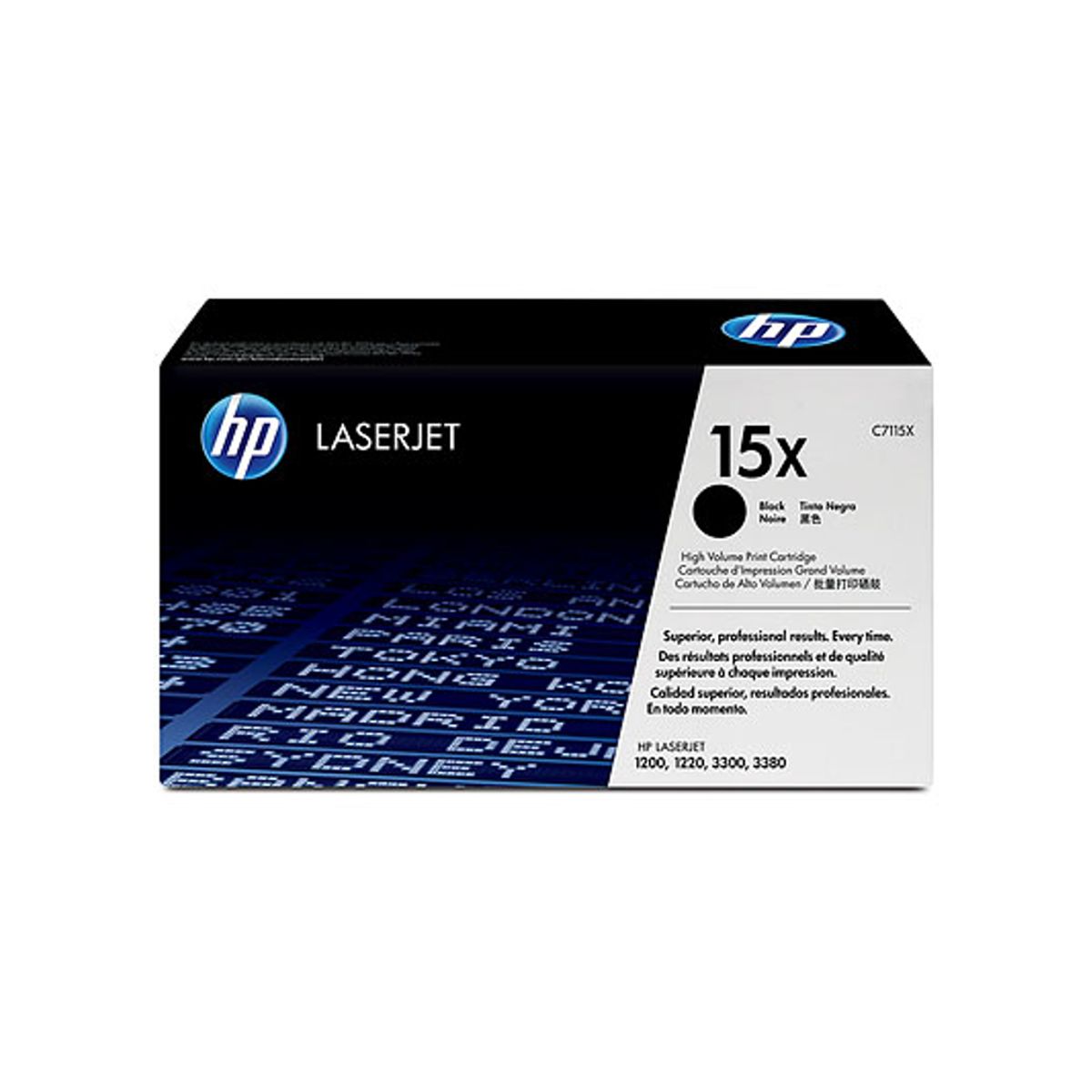 HP 15X Toner C7115x Sort