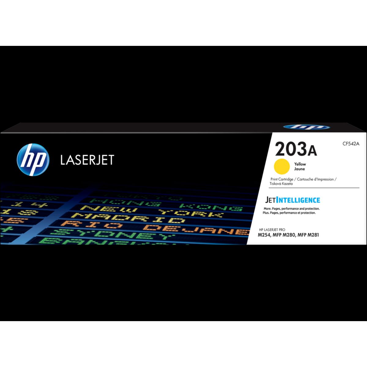 HP 203a Toner Cf542a gul