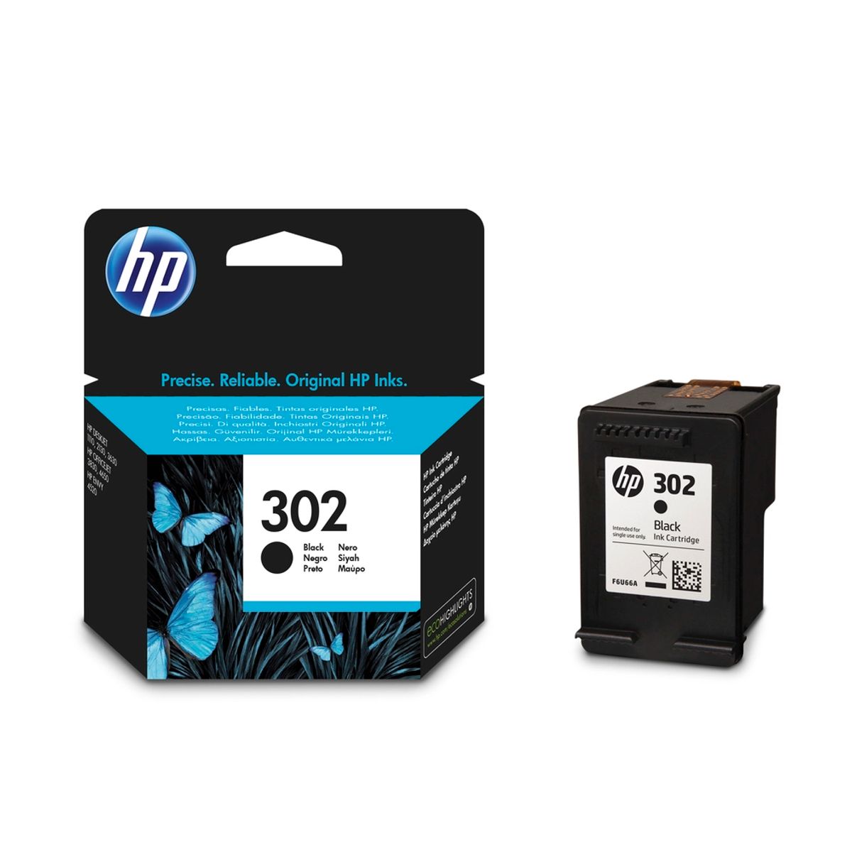 HP 302 black ink cartridge printerpatron