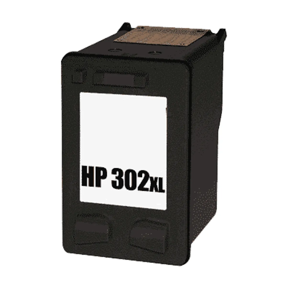 HP 302XL sort blækpatron 15 ml - F6U68AE - Kompatibel - F6U68AE