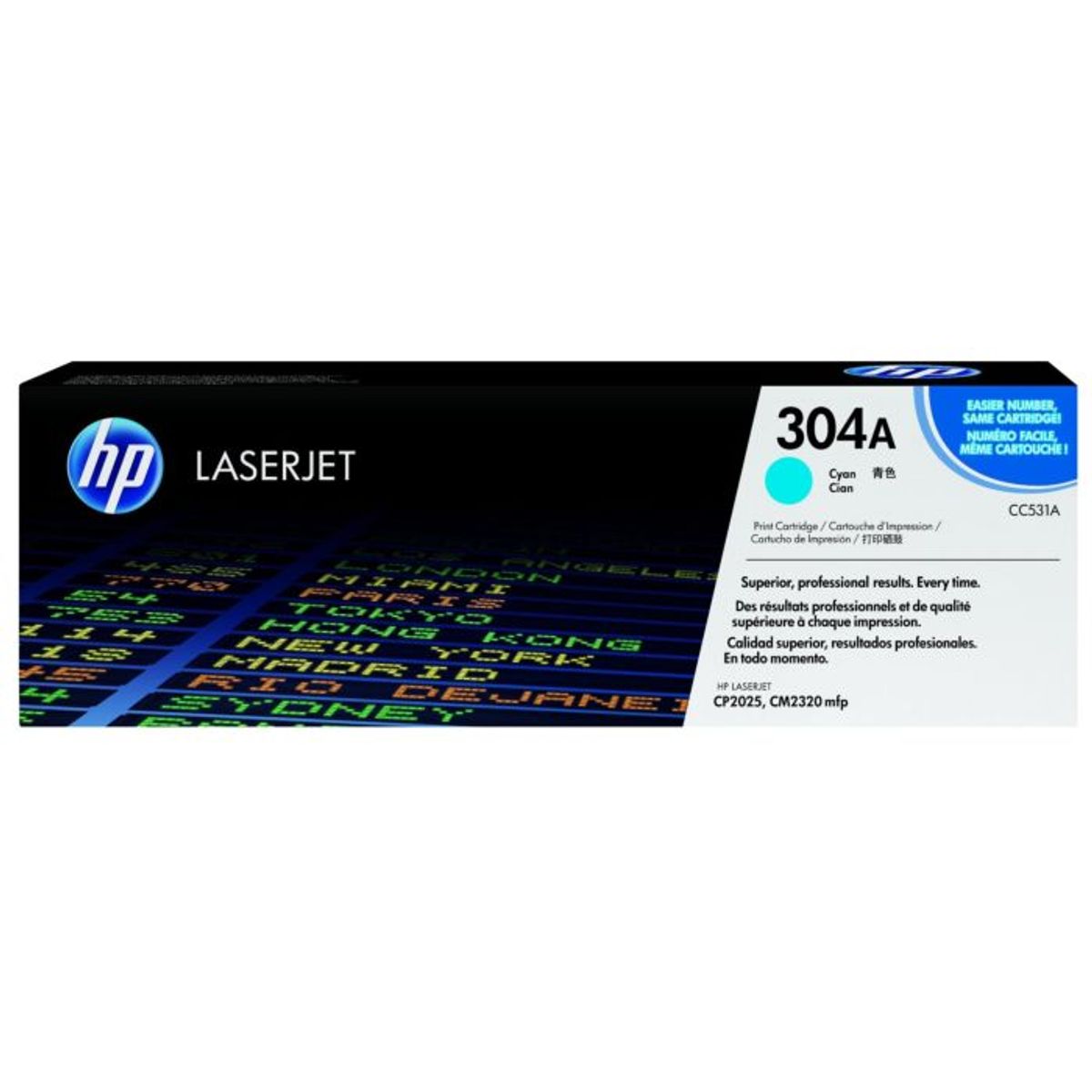 HP 304A CC531A Cyan Lasertoner, 2.800 sider