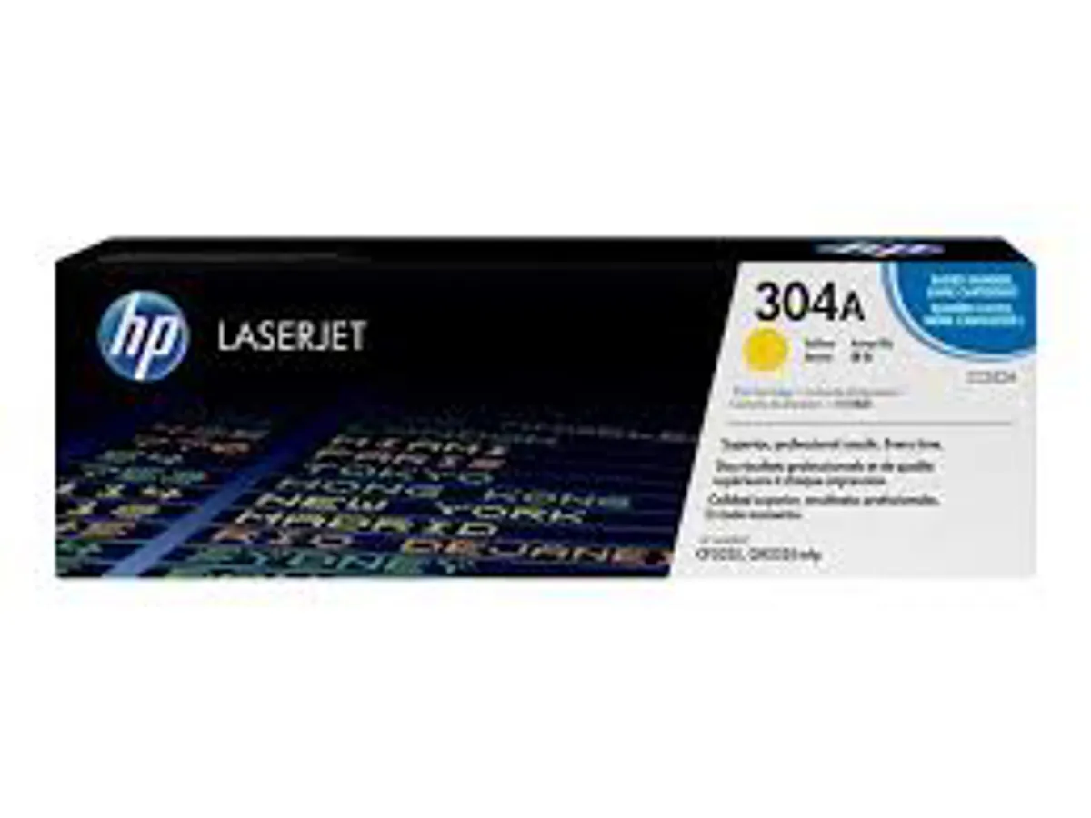 HP 304a Toner Cc532a gul