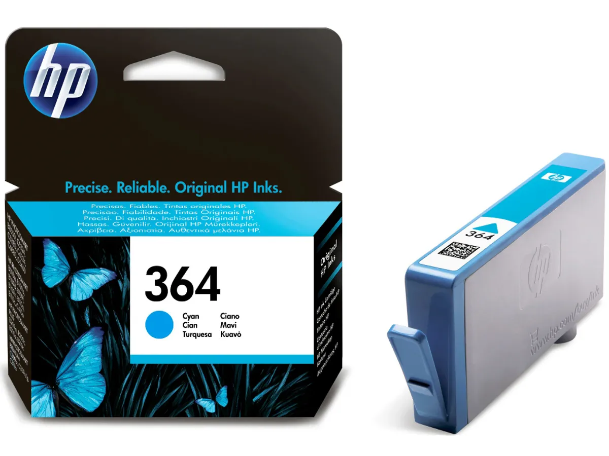 HP 364 Blæk Cb318ee Cyan