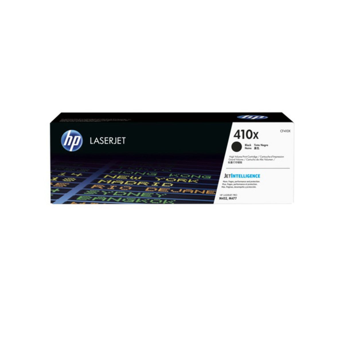 HP 410x Toner Cf410x Sort