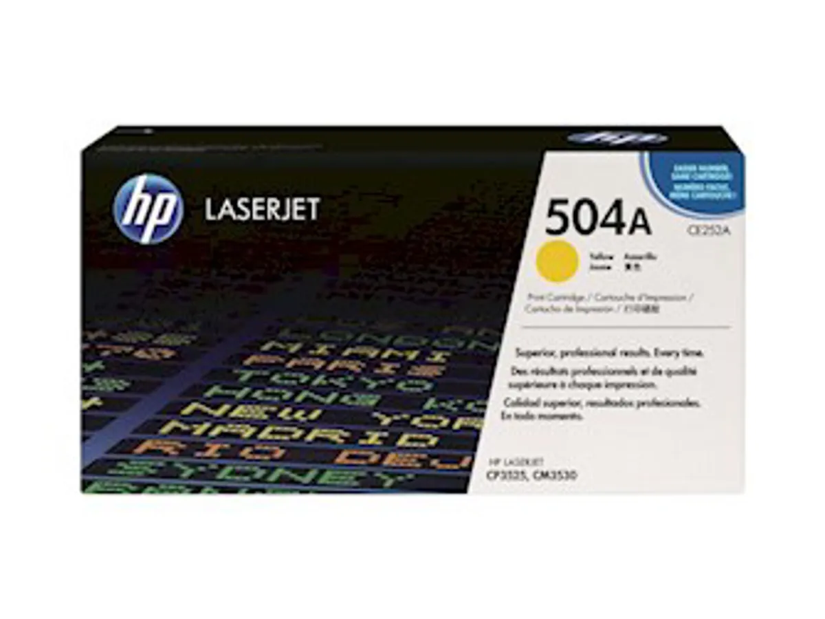 HP 504a Toner Ce252a gul