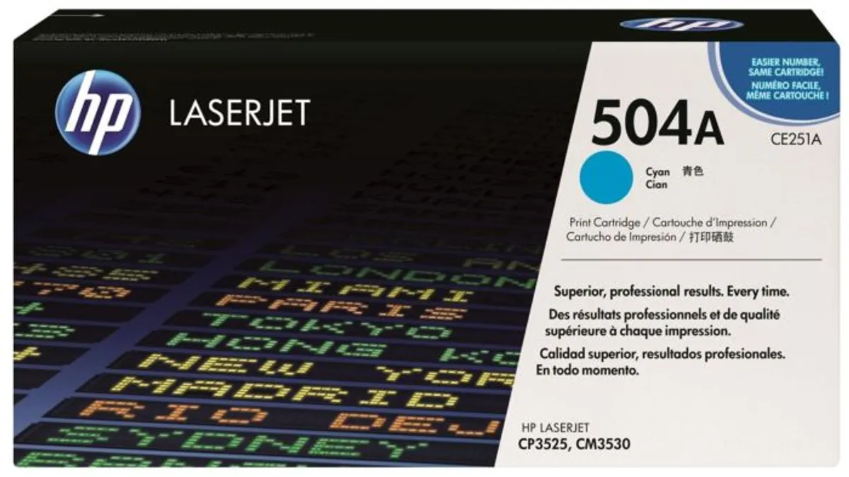 HP 504A toner cyan