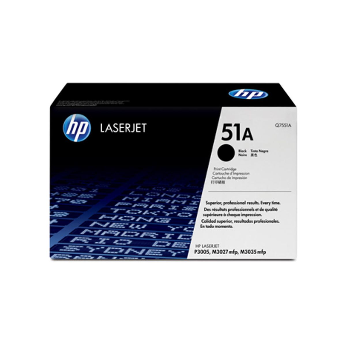 HP 51A Toner Q7551a Sort