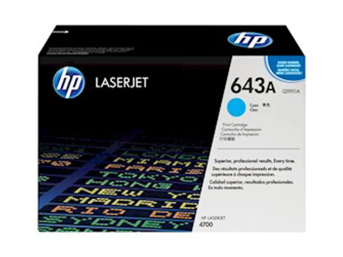 HP 643a Toner Q5951a Cyan