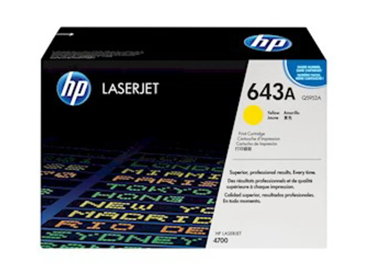 HP 643a Toner Q5952a gul