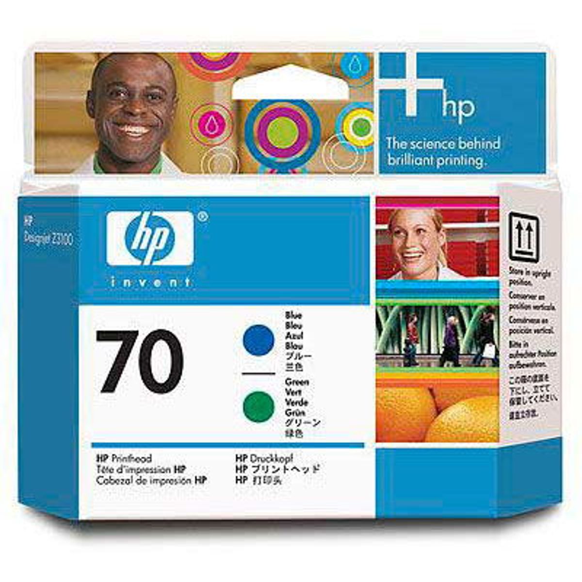 HP 70 Printhead C9408A blue & green