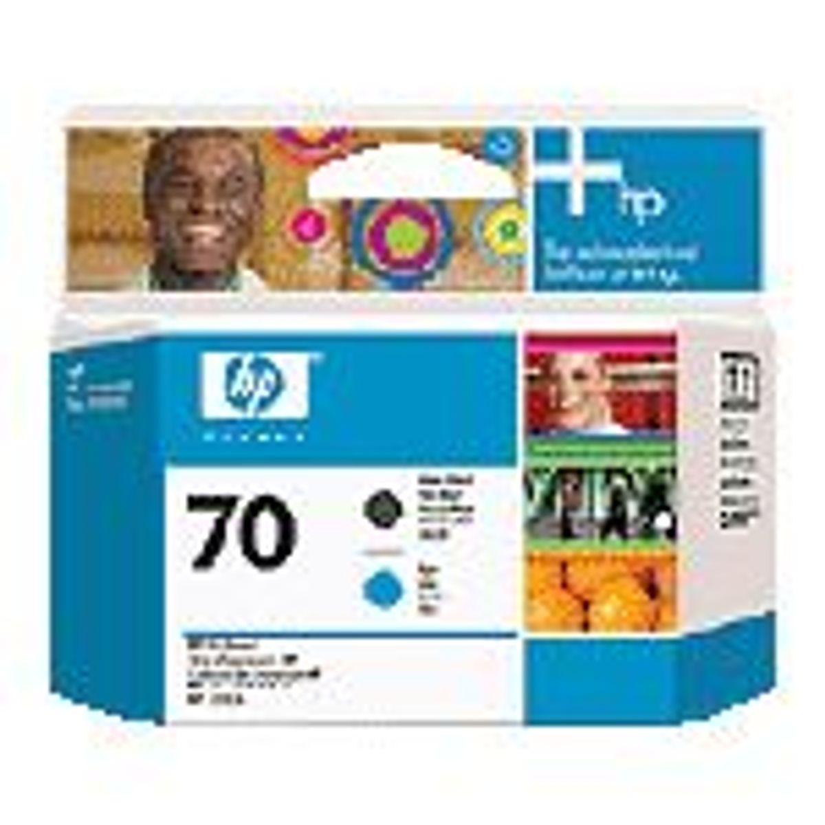 HP 70 Sort & Cyan Printhead Original