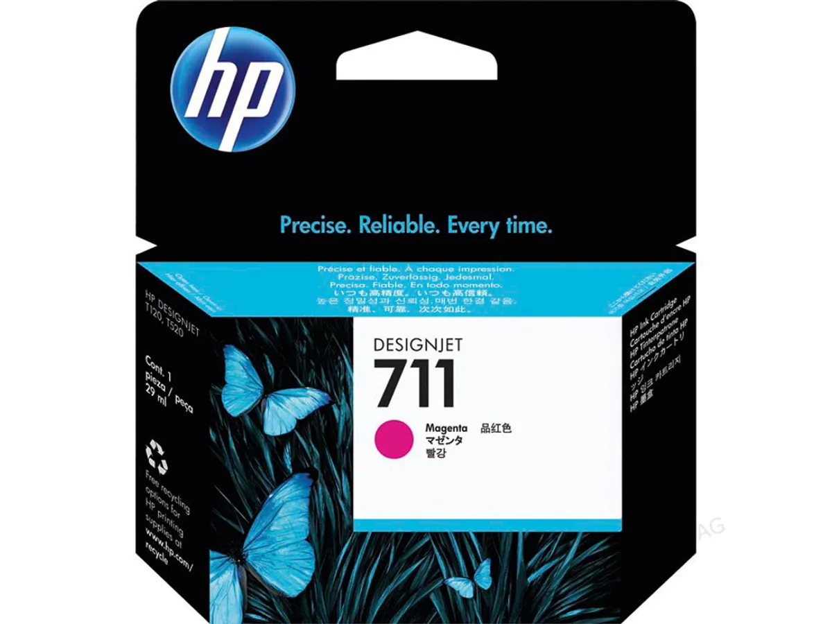 HP 711 Blæk Magenta