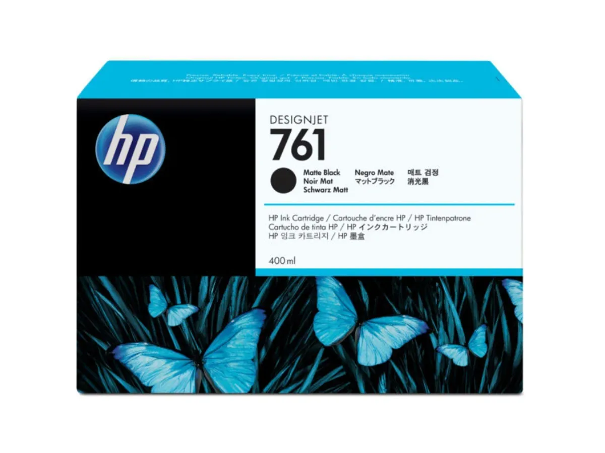 HP 761 Blæk mat Sort 400 ml.