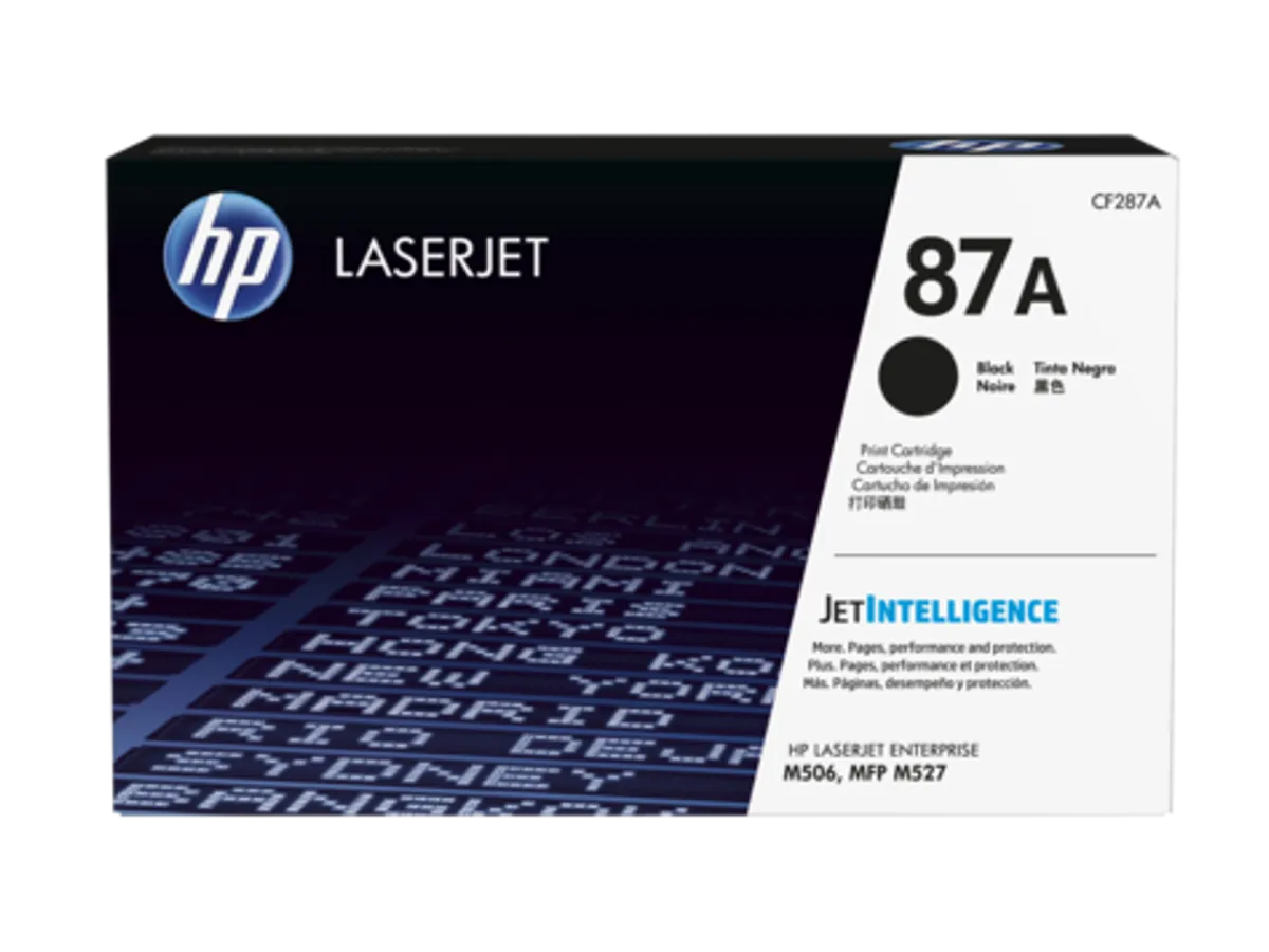 HP 87A Toner Cf287a Sort