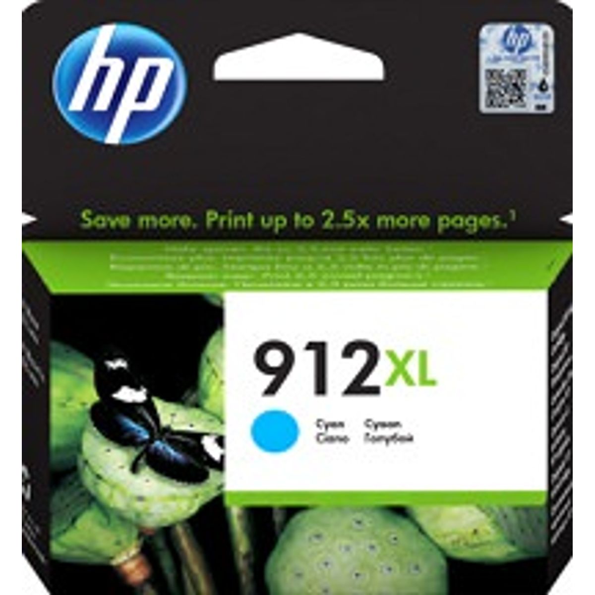 HP 912XL Cyan Printerpatron 3YL81AE Original