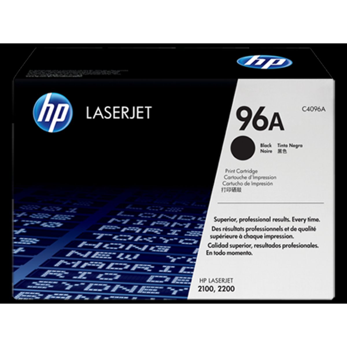 HP 96A Toner C4096a Sort