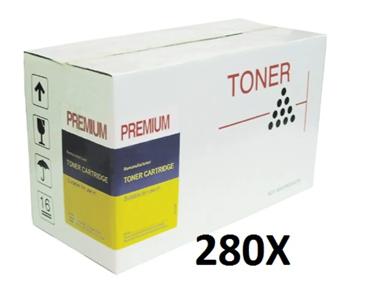 HP CF280X 80X Sort Toner Kompatibel