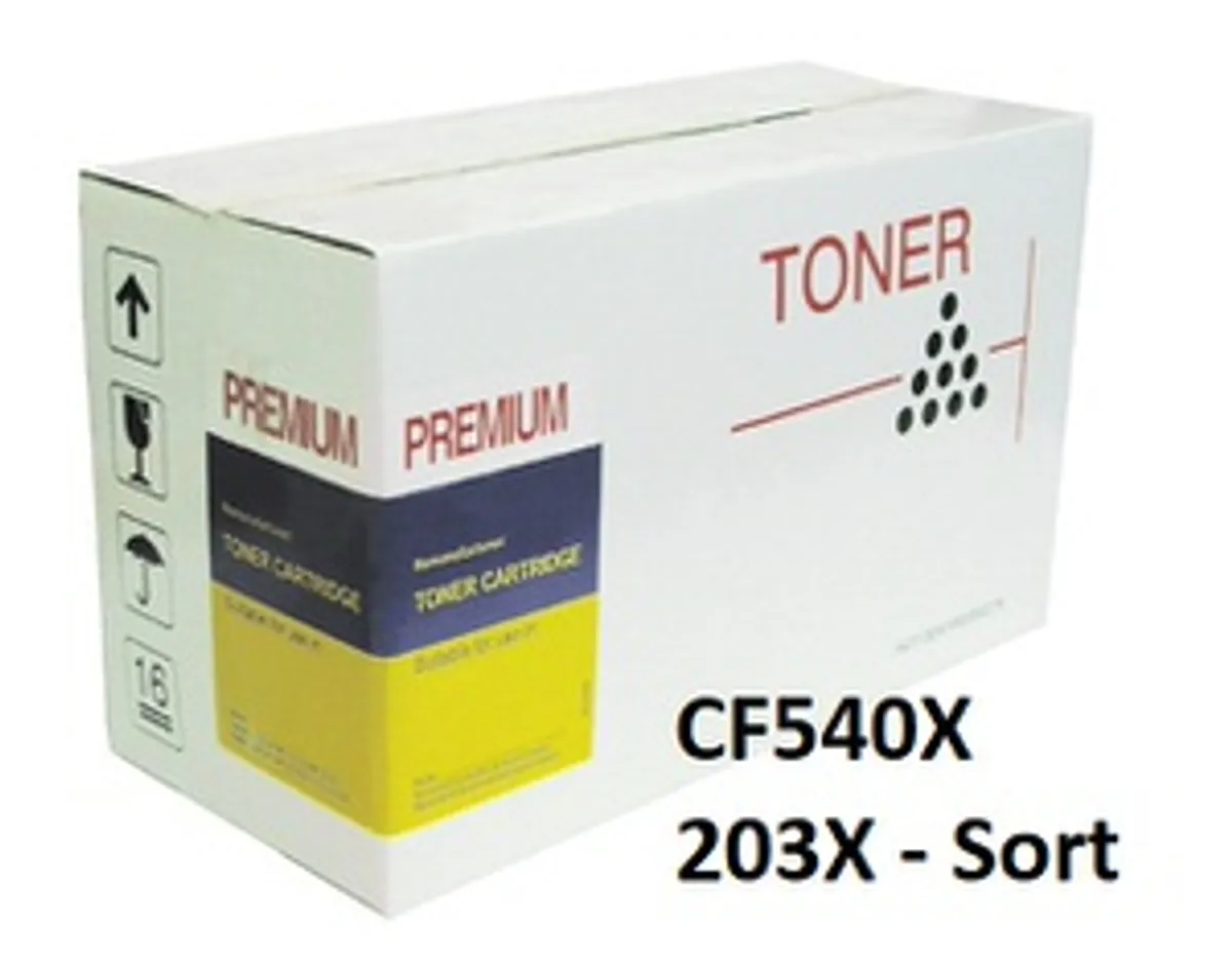 HP CF540X / 203X Sort toner Kompatibel