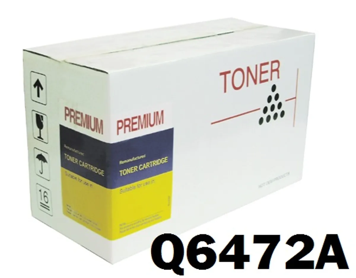 HP Q6472A / 502A Gul Toner Kompatibel