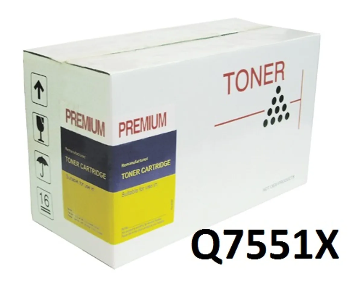 HP Q7551X Sort Toner Kompatibel