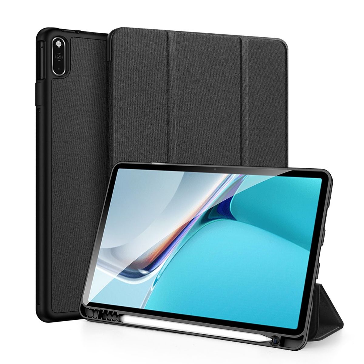 Huawei MatePad 11 (2021) - DUX DUCIS Domo Series Tri-Fold Smart cover - Sort